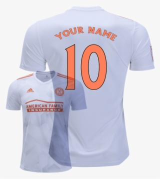 Custom Name Number Atlanta United Fc 2018/2019 Away - American Family Insurance #7979034