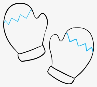 How To Draw Mittens - Line Art #7980948