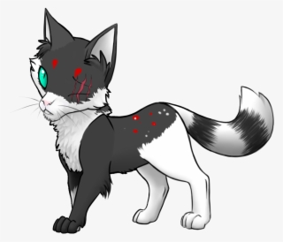 Rivertail Is A Greyscale And Redish She Cat With Teal - Cartoon #7981738