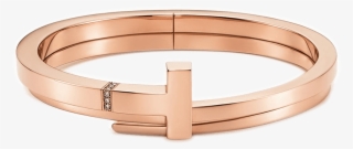 Medium Tiffany T Hinged Wrap Bracelet In 18k Rose Gold - Tiffany T Hinged Bracelet #7982045