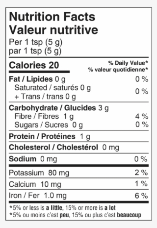 Cacao-01 - Nutrition Facts #7982077