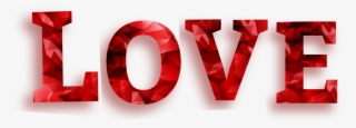 Love Png Word Transparent - Graphic Design #7982803