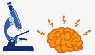 Brain Png Icon - Brain Under Microscope Cartoon #7982863