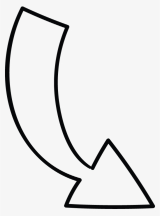Arrow Down Curve Doodle #7983288 Arrow Down Curve Doodle #7983288