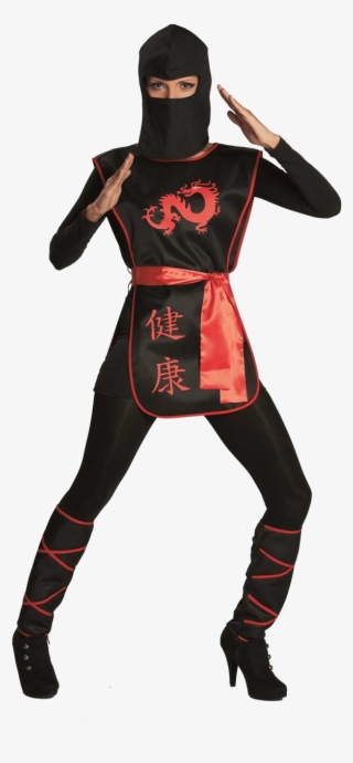 Adult Female Ninja Warrior Costume - Ninja Kostüm Damen #7985980