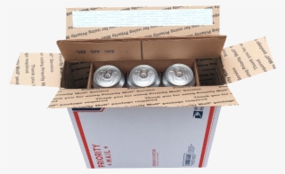 6 Pack Usps Flat Rate Can Shipper - Wood #7987416