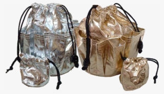 Bingo Bag Gold Silver Mylar Plain - Diaper Bag #7988882