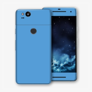 Google Pixel 2 Sky Blue Gloss Glossy Skin, Decal, Wrap, - Smartphone #7989148