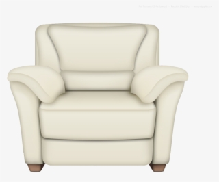 White Leather Armchair #7989466