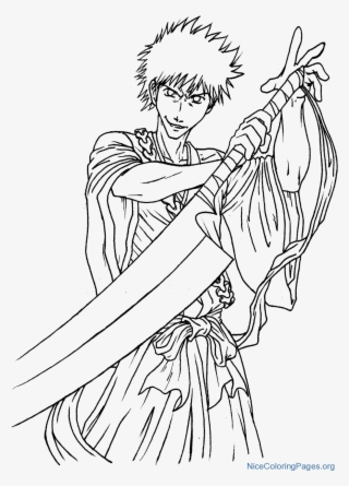 Kurosaki Ichigo Coloring Pages K3 #7990302
