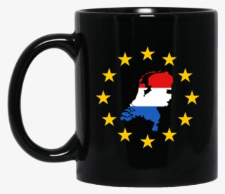 Netherlands Map Inside European Union Eu Flag Mug Cup - Mug #7991367