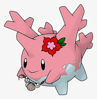 Pokemon Corsola Pink Cute Freetoedit - Water And Rock Type Pokemon #7991840