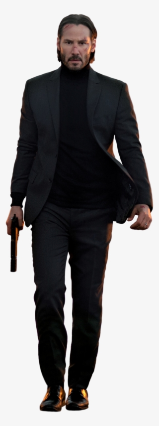 John Wick Transparent - Men Suit Style Navy Blue #7993949