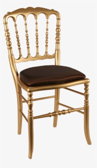 Silla Napoleón Iii Dorada Fija Toscana Chocolate - Napoleon #7994669