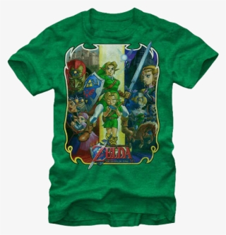 Ocarina Of Time Character T-shirt - Zoras Zelda Ocarina Of Time #7995037