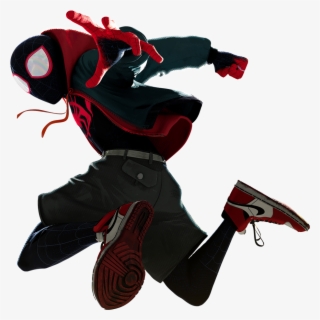 Into The Spider-verse Png - Spider Verse Spider Man Miles Morales #7995924