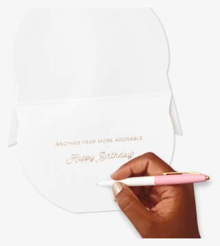 White Cat Piñata Birthday Card - Paper #7996030