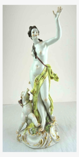 19th Century Meissen Porcelain Figurine Maiden With - Figurine #7996034