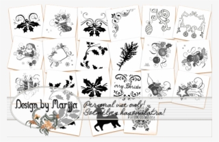 Christmas Png Or Ps Brush - Siluetas De Navidad #7996950