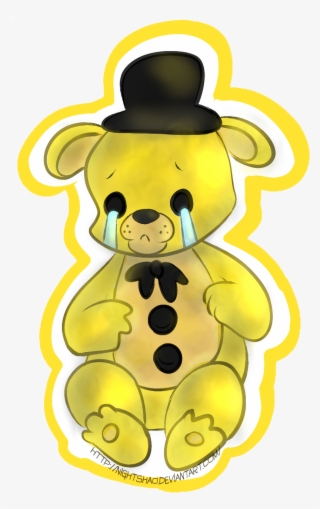 Golden Freddy Cartoon Coloring Kids - Golden Freddy Crying Fnaf #7998690