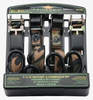 1" X 15' Ratchet & Cambuckle Tie Downs - Headphones #7999764