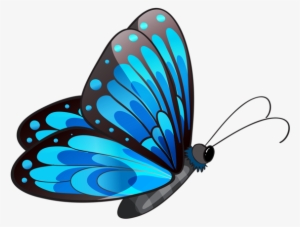 0, - Flying Butterfly Clip Art #80854
