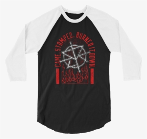 Seth Rollins "burned It Down" Raglan - Roman Reigns Unleash The Big Dog Tee #81397