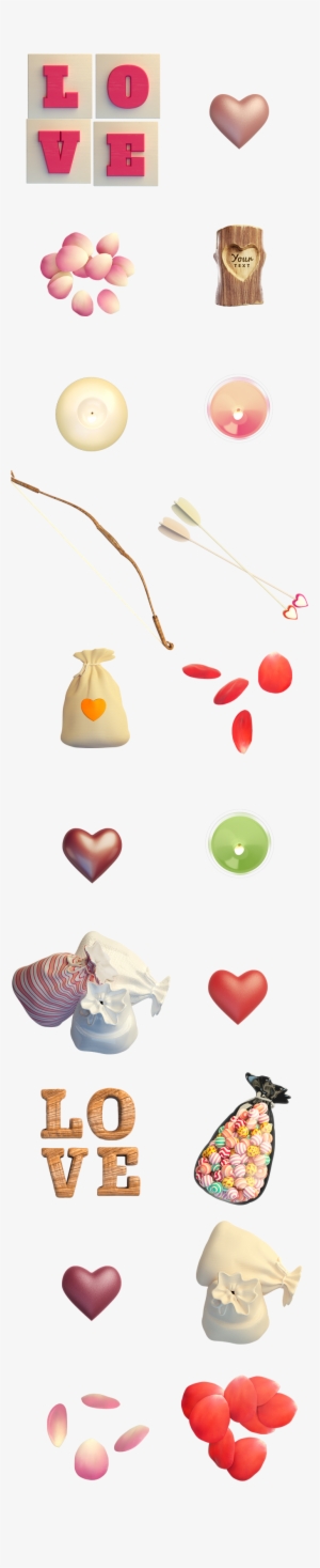 Creative Color Ornament Transparent Decorative - Valentine's Day #81625