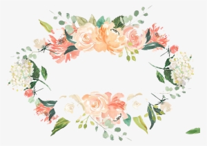 Watercolor Branch Png Jpg Free - Peaches And Cream Flower Graphic Set #81679