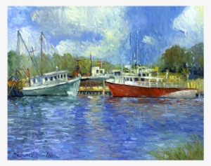 Richard Wallich - Wickford Boats Canvas #81705