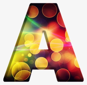 Alfabeto Decorativo Bokeh Png - Graphic Design #82628