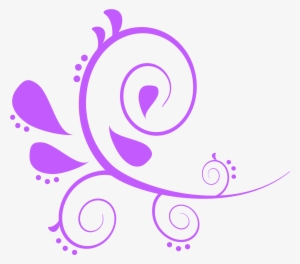 Lilac Simple Swirl Clip Art - Swirl Clipart Transparent - Free ...