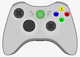 Free Vector Xbox Gamepad Clip Art - Xbox 360 Game Pad #82699