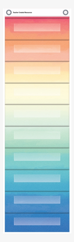 Tcr20842 Watercolor 10 Pocket File Storage Pocket Chart #83016