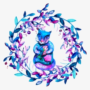 Watercolor Vignette - Watercolor Painting #83278