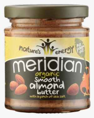 Organic Smooth Almond Butter With Salt - Meridian Smooth Almond Butter 170g #83527
