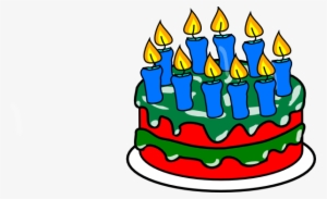Green Cake Clipart - Red Birthday Cake Clip Art #84148