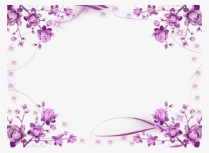 Pink Border Png - Purple Flower Frame Png #84173 Pink Border Png - Purple Flower Frame Png #84173