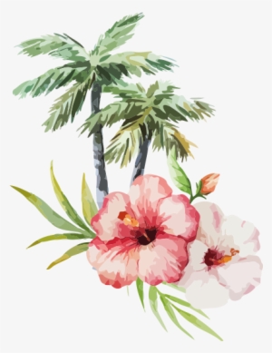 Palmtree - Palm Tree Watercolor #84258