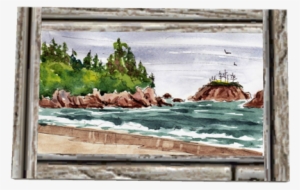 Outdoor Watercolor Sketch - Watercolor Painting #84317