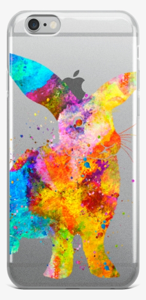 Watercolor Bunny Rabbit Clear Iphone Case - Iphone #84459