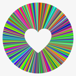 This Free Icons Png Design Of Prismatic Heart Halo #84557