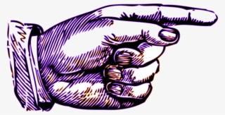 Pointer, Finger, Vintage, Order - Clipart Pointing Finger #84689