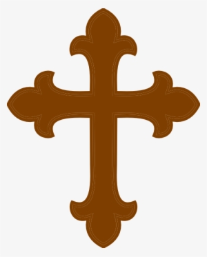 Brown Cross Clip Art - Brown Cross Clipart #84923