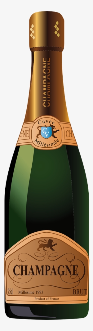 Champagne - Champagne Bottle Clipart Png #85322 Champagne - Champagne Bottle Clipart Png #85322