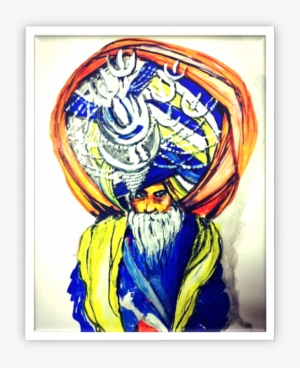 Blue Turban Sikh - Art #85649