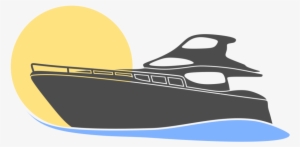 Yacht Motorboat Logo Vector Png - Portable Network Graphics #85794