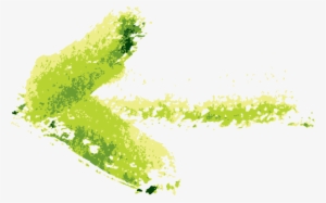 Banner Library Arrows Clipart Watercolor - Arrow Watercolor Green Png #86027