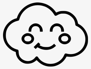 Cloud Happy Face - Png Icon Cloud With Face #86155