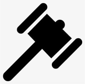 Svg Png - Symbol Judge Hammer Png #86287